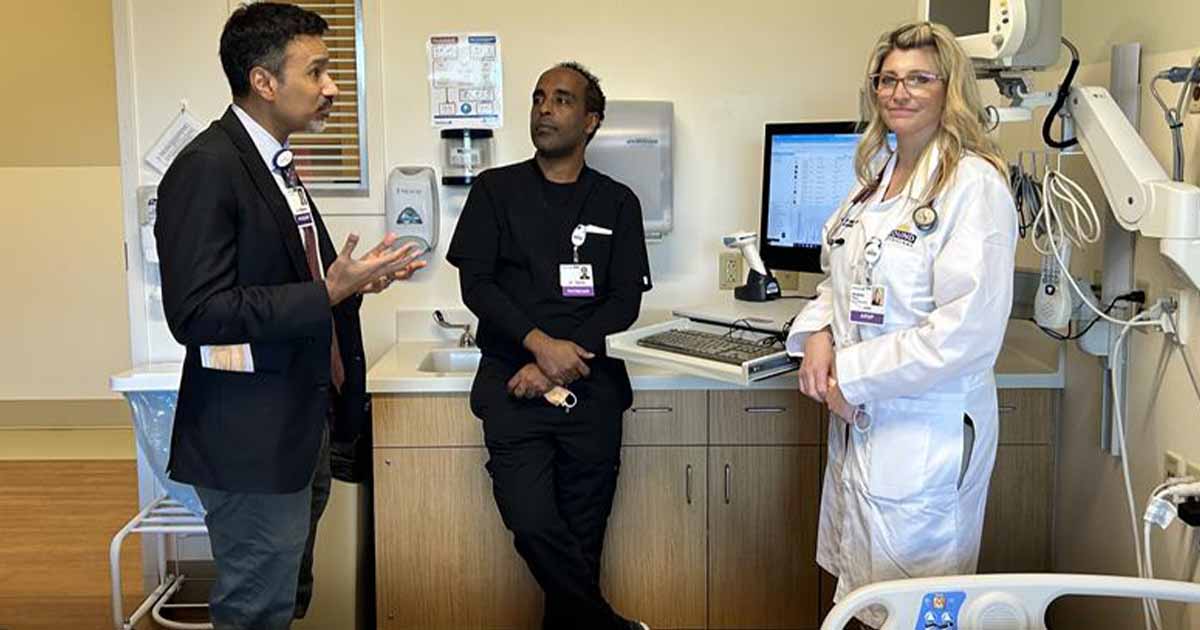 Dr. Arun Mathews, Dr. Anteneh Tesema and Christine Wiese, ARNP