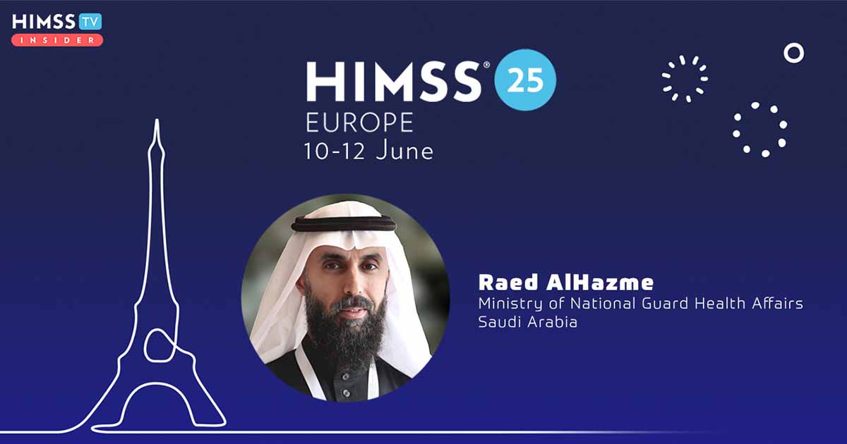 Raed AlHazme, Saudi Arabia's Ministry of National Guard Health Affairs_HIMSS25 Europe