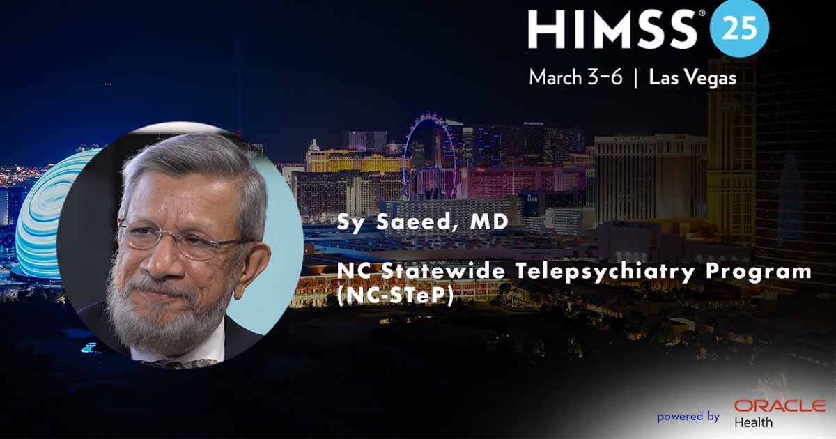 Dr. Sy Saeed, North Carolina Statewide Telepsychiatry Program_Las Vegas skyline Photo by halbergman/E+/Getty Images