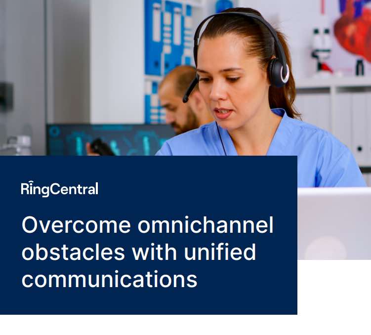 Healthcare worker wearing phone headset