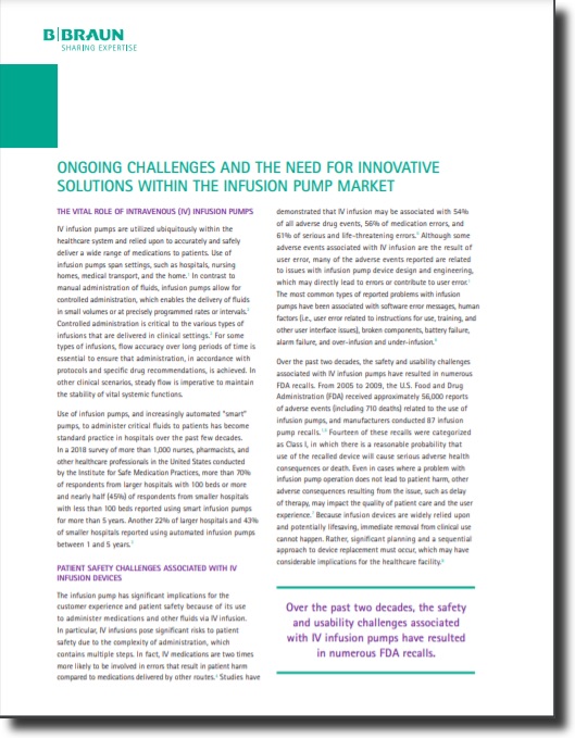 Importance of Quality and Reliable Performance in the Infusion Pump Market 