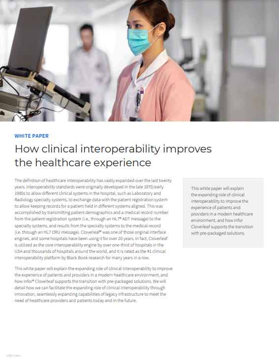 How Clinical Interoperability Improves the Healthcare Experience