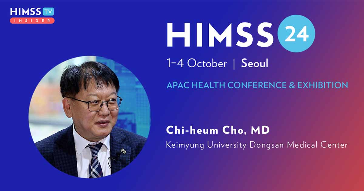 Dr Chi-heum Cho at Keimyung University Dongsan Medical Center_HIMSS24 APAC