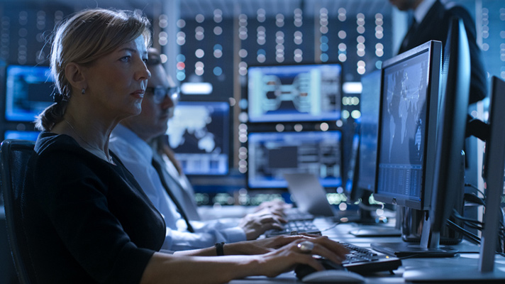 Cybersecurity monitor.