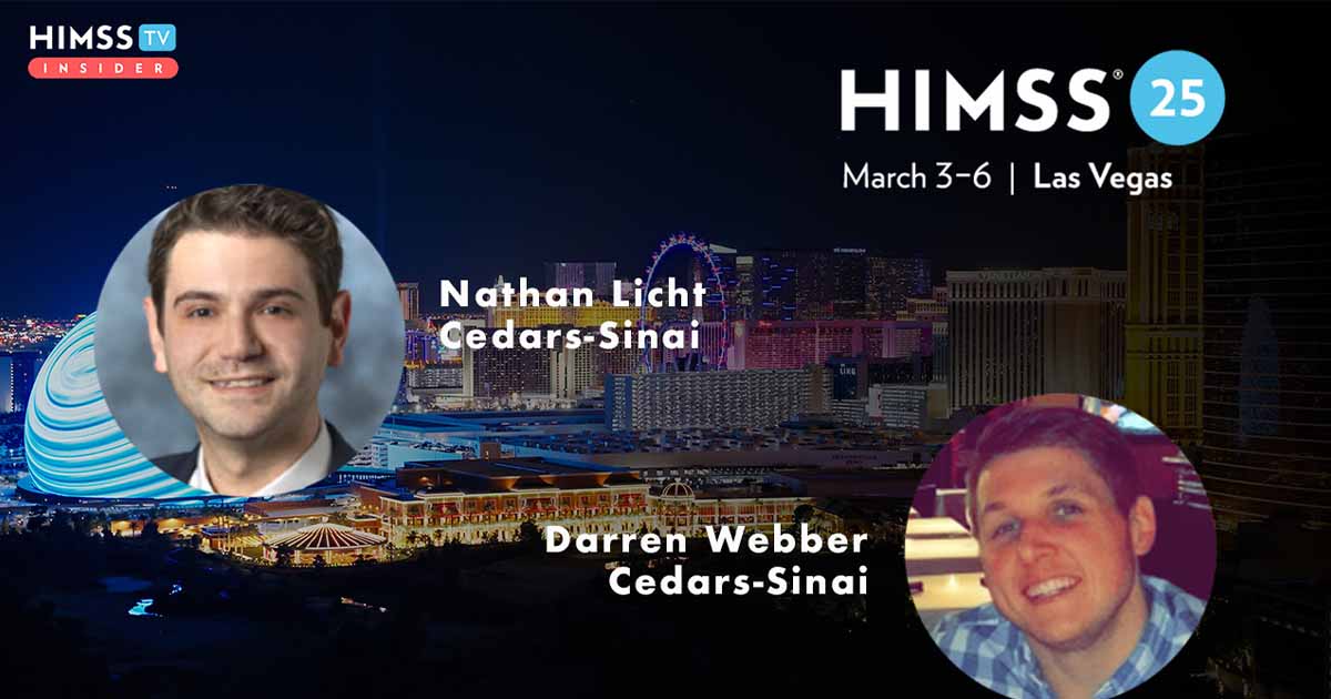 Darren Webber and Nathan Licht at Cedars-Sinai_Las Vegas skyline Photo by halbergman/E+/Getty Images