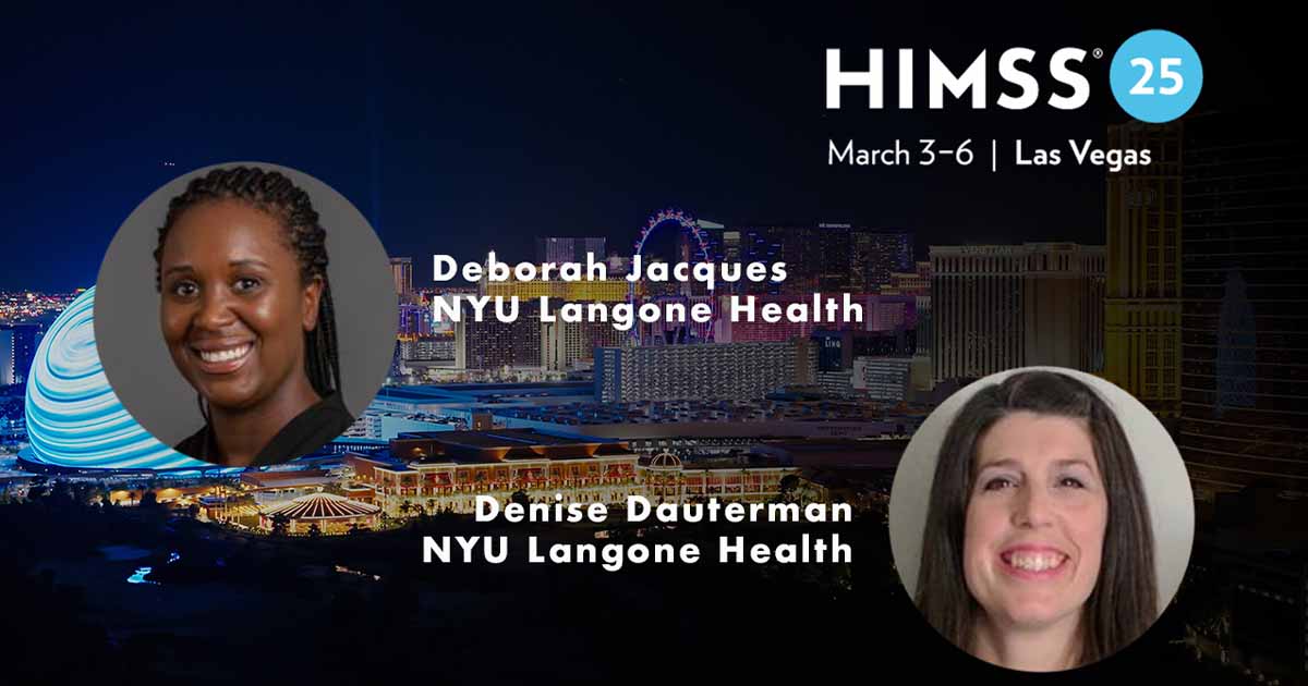 Denise Dauterman and Deborah Jacques at NYU Langone Health_Las Vegas skyline Photo by halbergman/E+/Getty Images