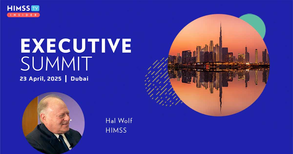 Hal Wolf, HIMSS_Dubai skyline Photo by SHansche/iStock/Getty Images Plus
