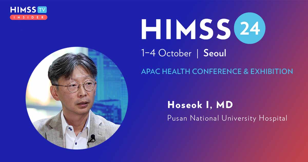 Dr Hoseok I at Pusan National University Hospital_HIMSS24 APAC