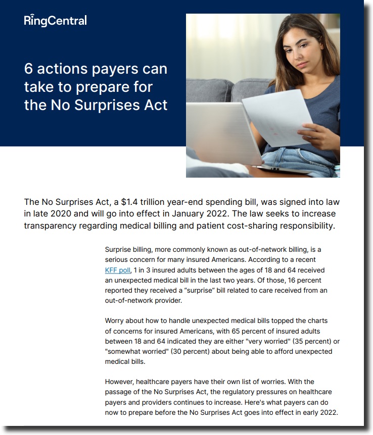 6 actions payers can take to prepare for the No Surprises Act