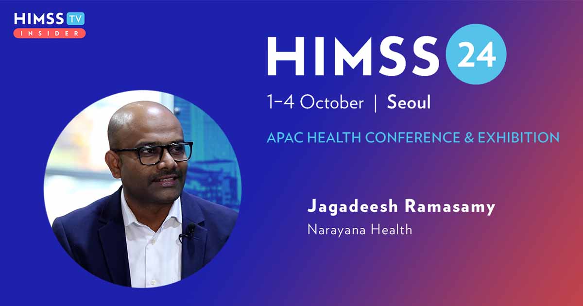 Jagadeesh Ramasamy at Narayana Health_HIMSS24 APAC