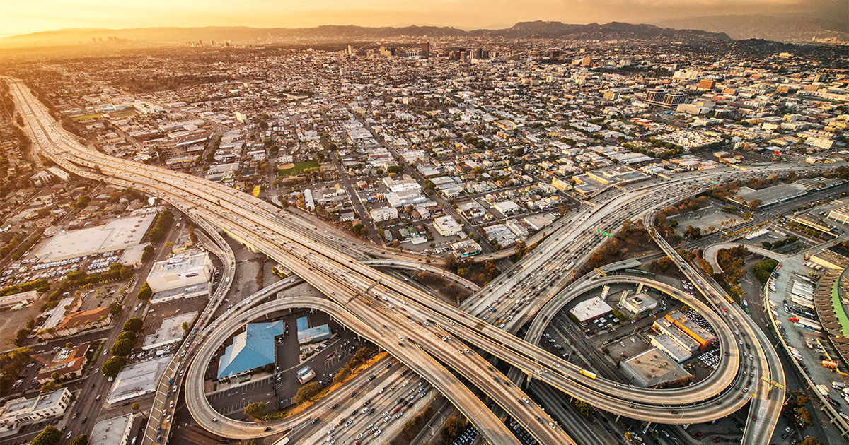 Los Angeles pictured from above