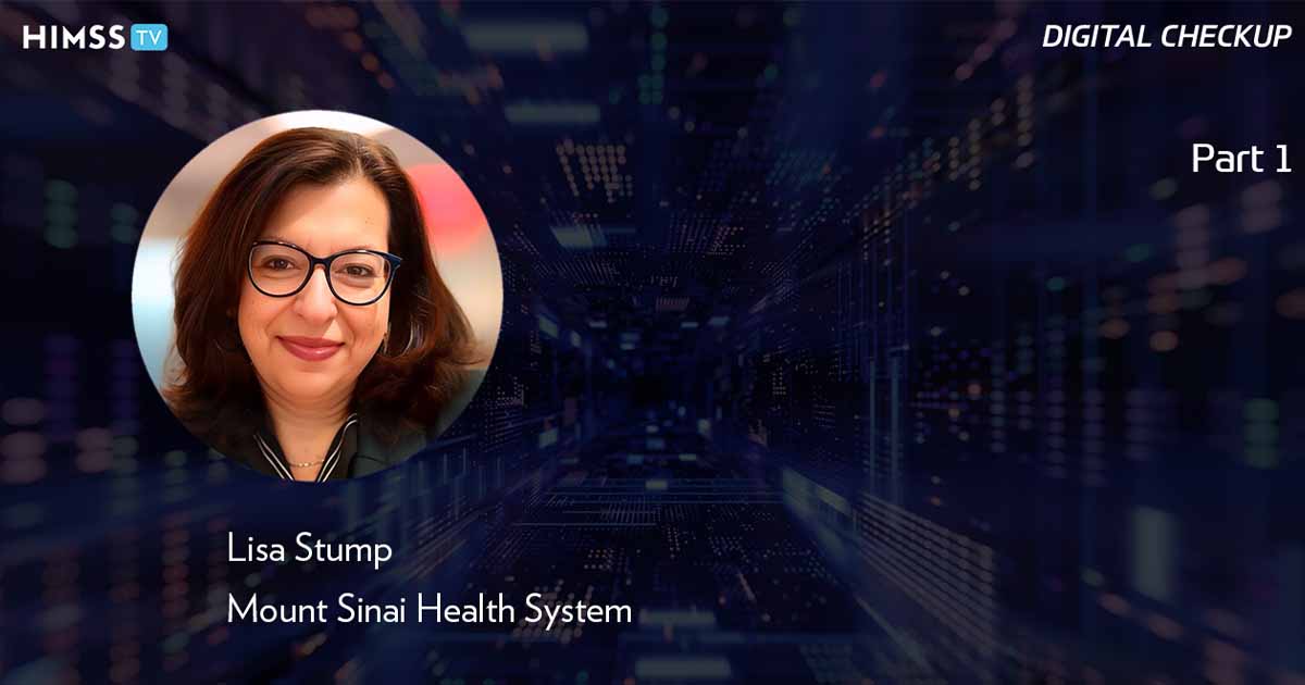 Lisa Stump at Mount Sinai Health System_Part 1_Digital tunnel with abstract particles Photo by sankai/iStock/Getty Images Plus
