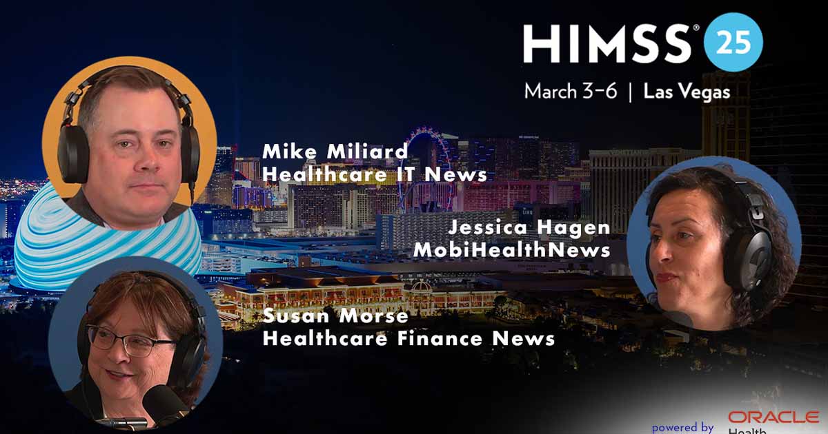 Mike Miliard, Susan Morse, Jessica Hagen HIMSS25 Day 1_Las Vegas skyline Photo by halbergman/E+/Getty Images