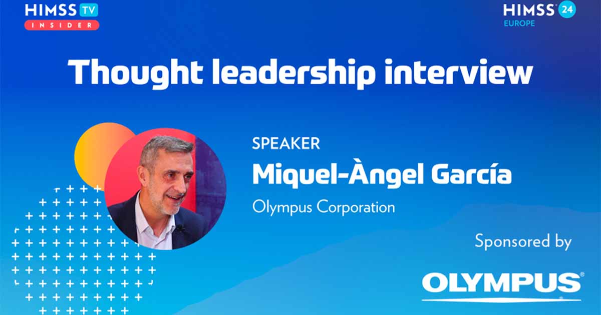 Miquel-Angel Garcia at Olympus_Sponsored video_HIMSS24 Europe