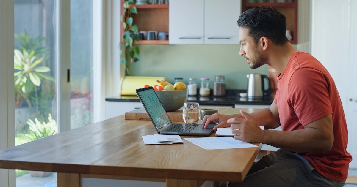 Person using laptop