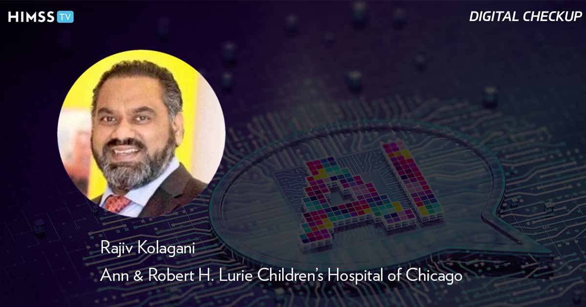 Rajiv Kolagani, Lurie Children's Hospital_AI chatbot 3D concept Photo by BlackJack3D_E+_Getty Images