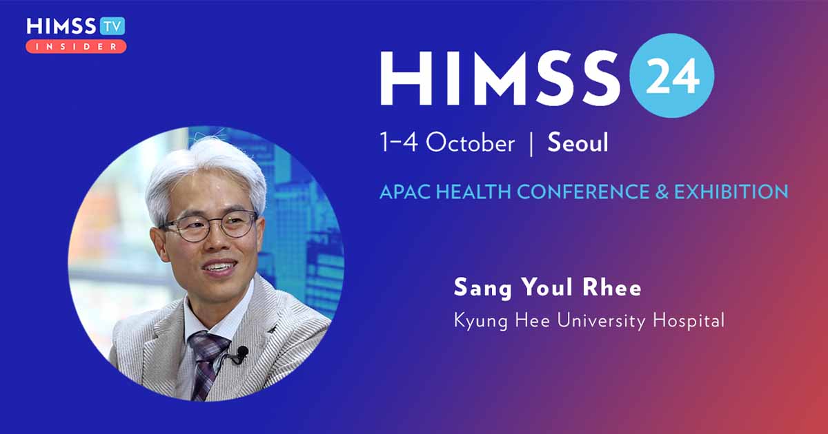 Sang Youl-Rhee at Kyung Hee University Medical Center_HIMSS24 APAC