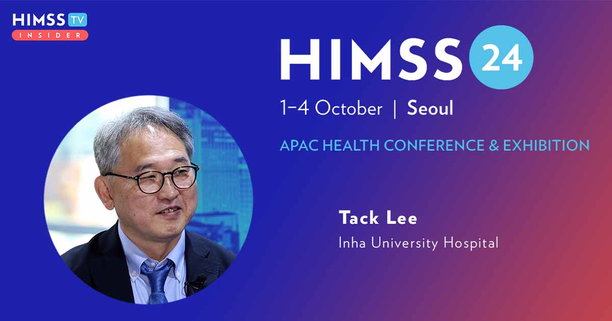 Tack Lee at Inha University Hospital_HIMSS24 APAC