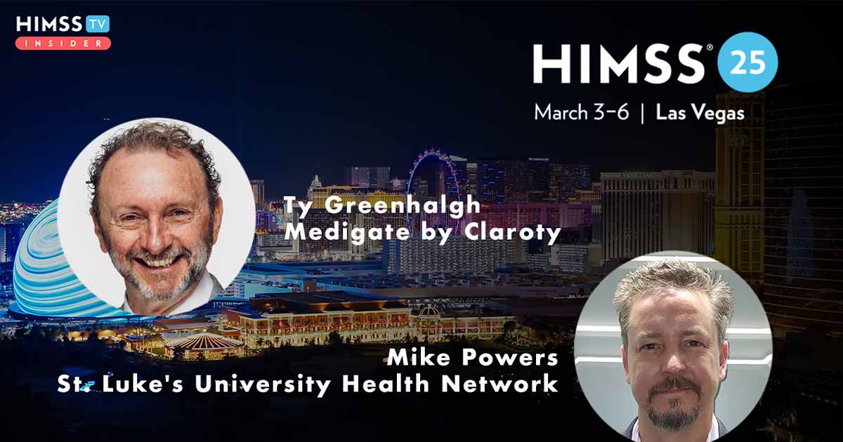 Ty Greenhalgh and Mike Powers_HIMSS25 preview__Las Vegas skyline Photo by halbergman/E+/Getty Images