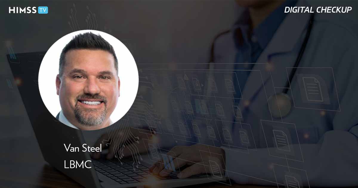 Van Steel at LBMC_Doctor using a laptop with digital icons Photo by The best photo for all/iStock/Getty Images Plus
