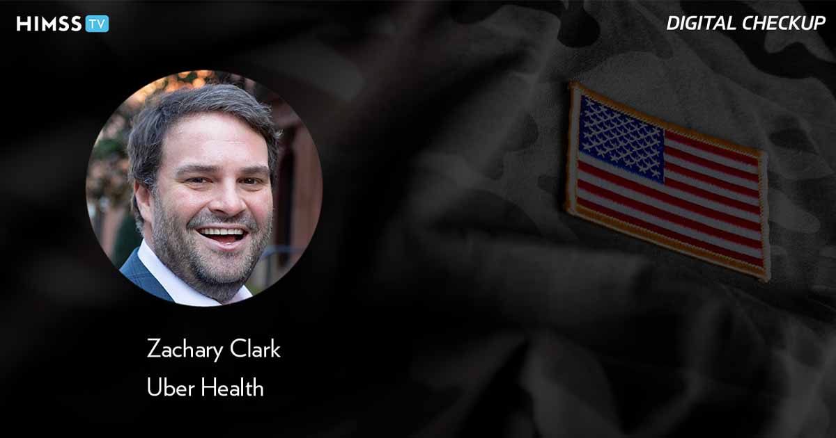 Zach Clark, Uber Health_American flag patch on camouflage Photo by adamkaz/E+/Getty Images
