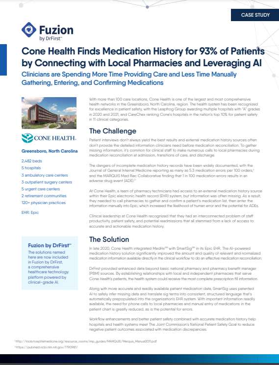 Spend more time providing care and less time chasing Rx data 