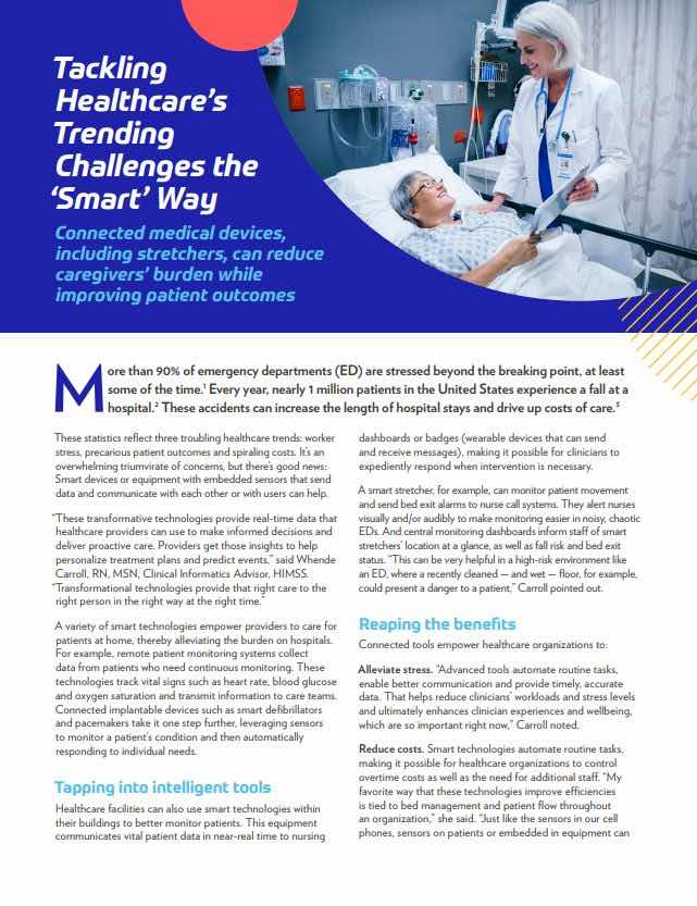 Enhance patient and clinician wellbeing with “smart” technologies