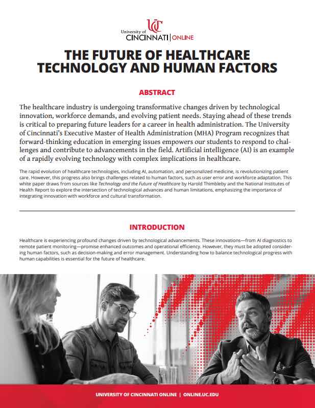 Prepare to lead effectively in a changing healthcare landscape