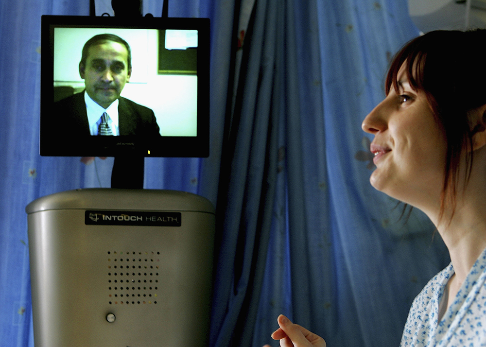 doctor video calling patient