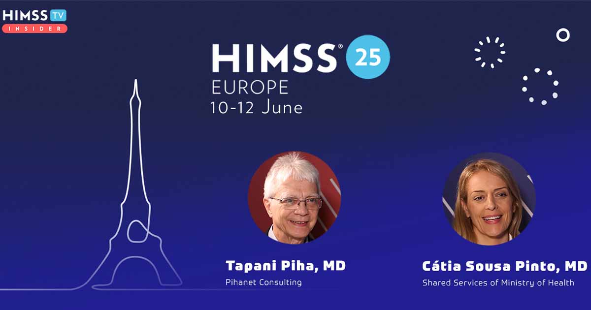 Cátia Sousa Pinto and Tapani Piha, HIMSS Digital Health Advisory Group for Europe_HIMSS25 Europe