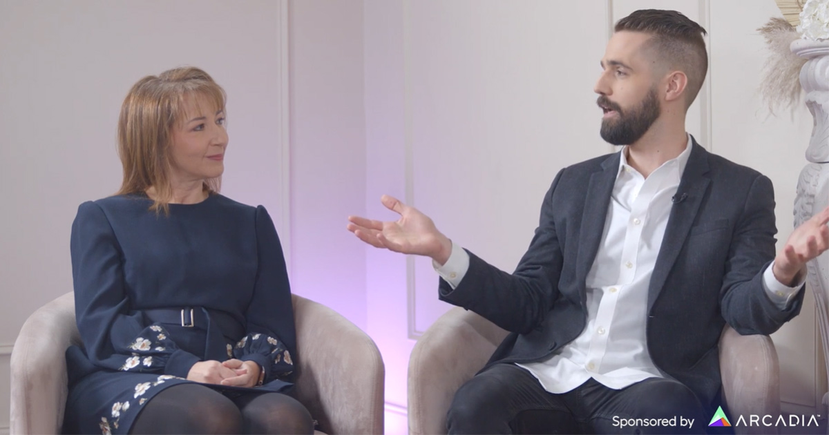 Tina Esposito, system VP and chief health information officer at Advocate Health, and Nick Stepro, chief product and technology officer at Arcadia