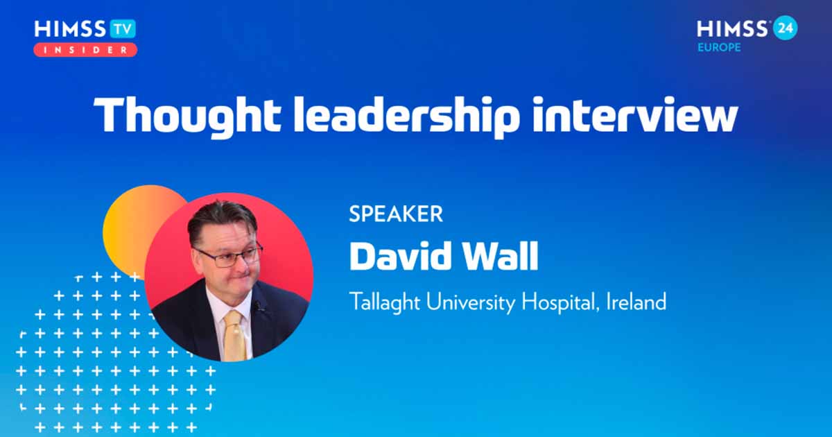 David Wall at Tallaght University Hospital_HIMSS24 Europe