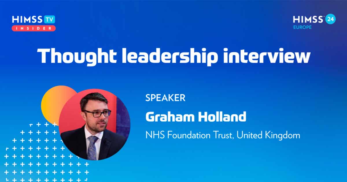 Graham Holland at the Liverpool Heart &amp; Chest Hospital NHS Foundation Trust_HIMSS24 Europe