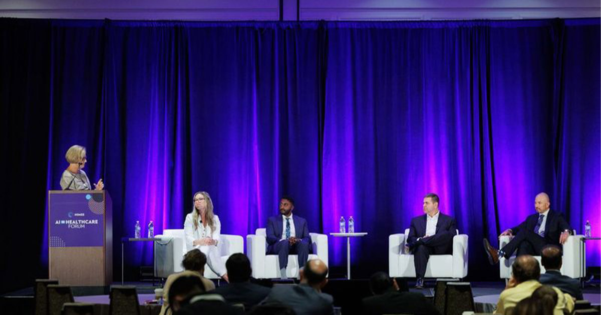 Aligning AI-driven innovation with patient needs and expectations panel at HIMSS AI in Healthcare