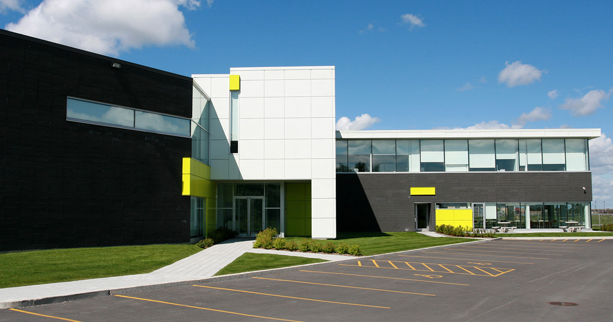 Exterior of small rural hospital