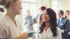 Women networking.