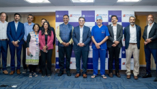 Representatives of Sparsh Hospitals and GE HealthCare India during an MOU signing