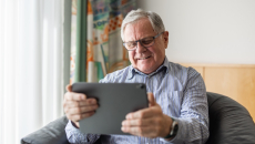 Person using tablet