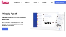 Screenshot of Foxo's website