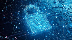 Cybersecurity lock icon