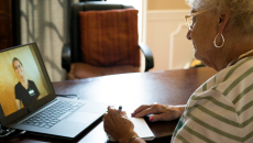 A telemedicine visit, telehealth, virtual care
