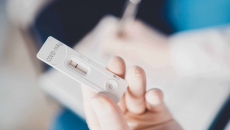 An at-home COVID test