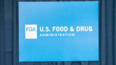 The FDA logo and sign