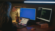 A hacker at a computer