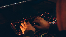 Hands on a keyboard