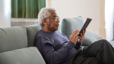 Person with tablet