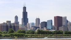 The Chicago skyline