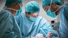 Surgeons operating