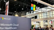 Microsoft Booth on HIMSS showfloor