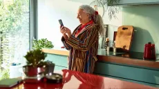 Person using smartphone